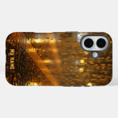 Vloeibaar goud: stedelijke regen in schemering Case-Mate iPhone case (Achterkant (horizontaal))