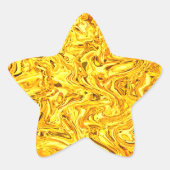 vloeibaar goud ster sticker (Voorkant)