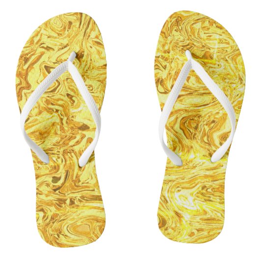 vloeibaar goud teenslippers (Voetbed)