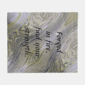 Vloeibaar gouden fleece deken (Voorkant (Horizontaal))