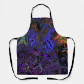 Vloeibaar graffiti Paars Schort (Voorkant)