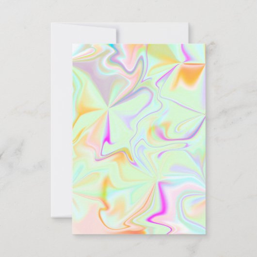 Vloeibaar Iridescent Geslacht onthullen Kaart (Achterkant)