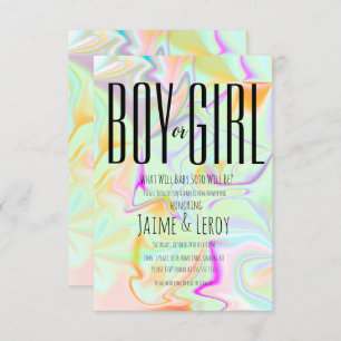 Vloeibaar Iridescent Geslacht onthullen Kaart