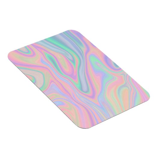 Vloeibaar Iridescent Unicorn kleurenontwerp Magneet (Rechterzijde)