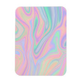 Vloeibaar Iridescent Unicorn kleurenontwerp Magneet (Verticaal)