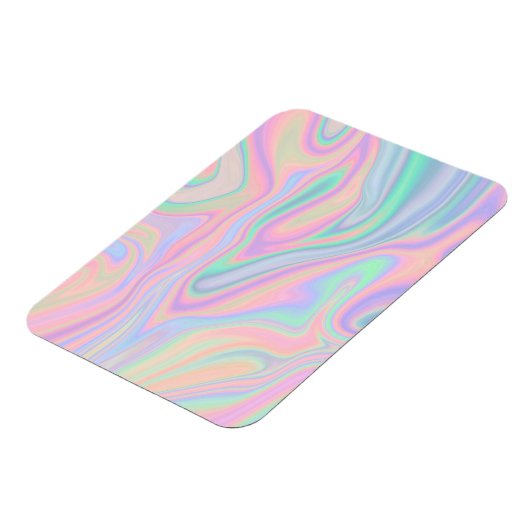 Vloeibaar Iridescent Unicorn kleurenontwerp Magneet (Linkerzijde)