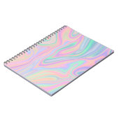 Vloeibaar Iridescent Unicorn kleurenontwerp Notitieboek (Linkerzijde)