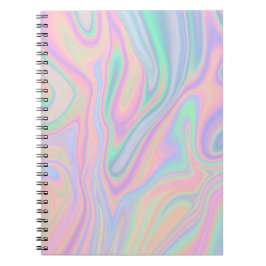 Vloeibaar Iridescent Unicorn kleurenontwerp Notitieboek