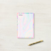 Vloeibaar Iridescent Unicorn kleurenontwerp Post-it® Notes (Op bureau)
