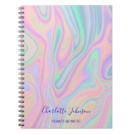 Vloeibaar Iridescent Unicorn Kleurontwerp + Tekst Notitieboek