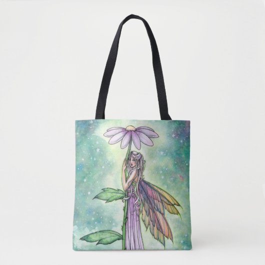 Vloeibaar kleurig kunstwerk voor de Starry Garden Tote Bag (Voorkant)