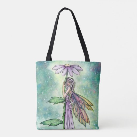 Vloeibaar kleurig kunstwerk voor de Starry Garden Tote Bag (Achterkant)