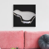 Vloeibaar kwik canvas afdruk (Insitu (Woonkamer))