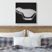 Vloeibaar kwik canvas afdruk (Insitu (Slaapkamer))