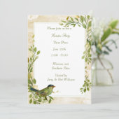 Vloeibaar Lijst Tuinpartij Save The Date (Staand voorkant)