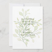 Vloeibaar Lijst Tuinpartij Save The Date (Achterkant)