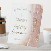 vloeibaar marmer | Eerste mededeling Reclamebord Met Voetstuk (Insitu)