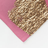 Vloeibaar marmer: goudrood Abstract. Fleece Deken (Hoek)