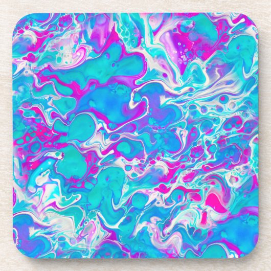 Vloeibaar marmer Onderzetter Set (Voorkant)