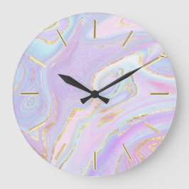 vloeibaar marmer ontwerp, grote klok