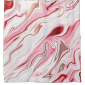 Vloeibaar marmer ontwerp, kleurrijk marmerend su douchegordijn (Voorkant)