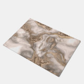 Vloeibaar marmer - parels en goud deurmat (Schuin)