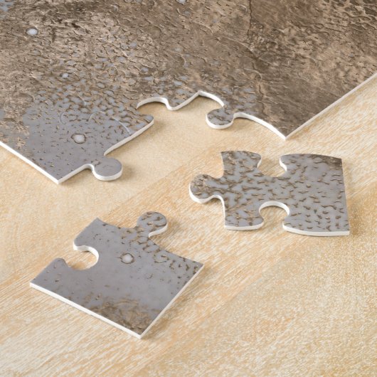 Vloeibaar marmer - parels en goud legpuzzel (Zijkant)