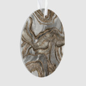 Vloeibaar marmer - parels en goud ornament (voorkant)