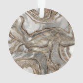 Vloeibaar marmer - parels en goud ornament (achterkant)