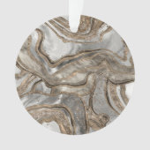 Vloeibaar marmer - parels en goud ornament (voorkant)