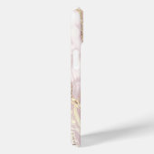 Vloeibaar marmer roze faux gouden folie Case-Mate iPhone case (Achterkant / Rechts)