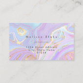 vloeibaar marmer visitekaartje (Achterkant)