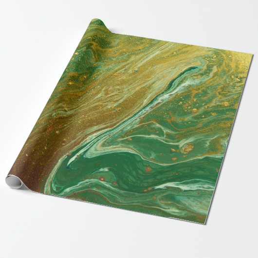 Vloeibaar marmerpatroon cadeaupapier (Uitgerold)