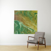 Vloeibaar marmerpatroon wandkleed (In Situ (horizontaal))