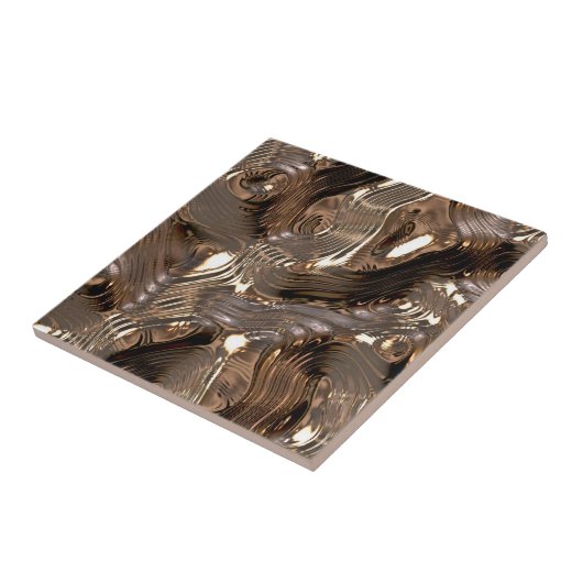 vloeibaar metaal tegeltje (Zijkant)