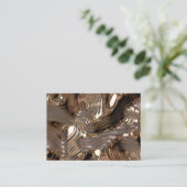 vloeibaar metaal visitekaartje (Staand voorkant)