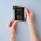 Vloeibaar metaalgoud flyer (Hand)