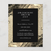 Vloeibaar metaalgoud flyer (Achterkant)