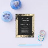 Vloeibaar metaalgoud flyer (Enkel)