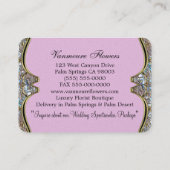 Vloeibaar, mooi, modern visitekaartje (Achterkant)