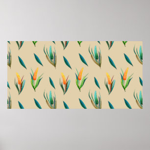 Vloeibaar naadloos patroon gemaakt van gestileerde poster