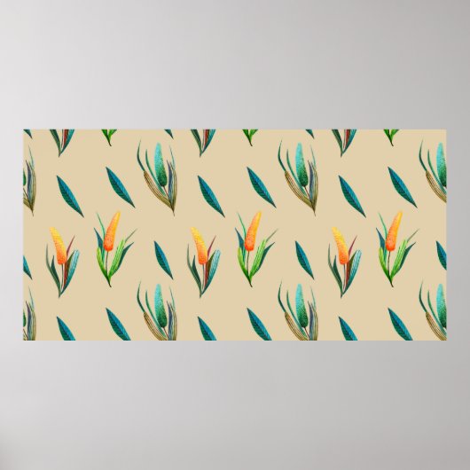 Vloeibaar naadloos patroon gemaakt van gestileerde poster (Voorkant)