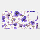 Vloeibaar naadloos patroon met gemarmerde bloemen Case-Mate iPhone case (Achterkant (horizontaal))