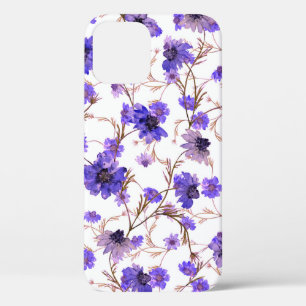 Vloeibaar naadloos patroon met gemarmerde bloemen Case-Mate iPhone case