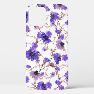 Vloeibaar naadloos patroon met gemarmerde bloemen Case-Mate iPhone case