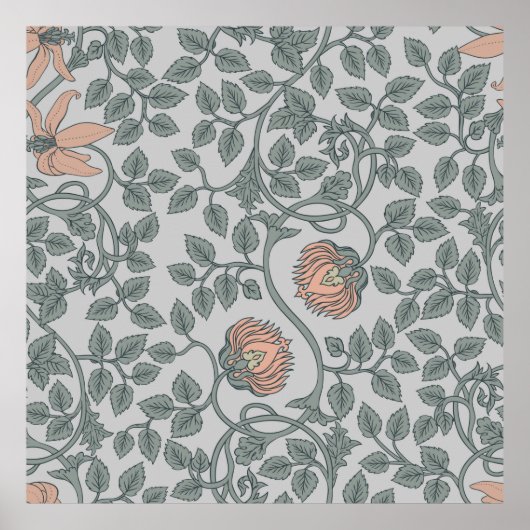 Vloeibaar , naadloos patroon, retroflectuur poster (Voorkant)