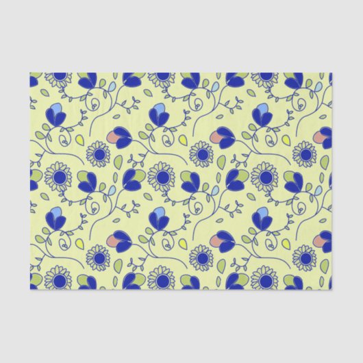 Vloeibaar, naadloos patroon tissuepapier (Voorkant)