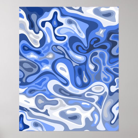 Vloeibaar oppervlak 10 poster (Voorkant)