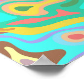 Vloeibaar oppervlak 12 poster (Hoek)