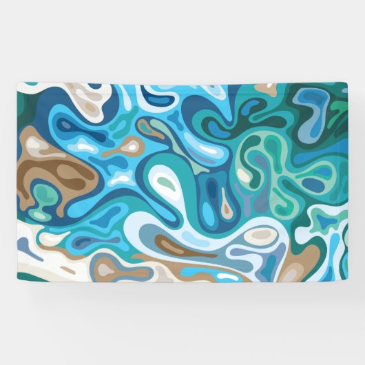 Vloeibaar oppervlak 1 spandoek (Horizontaal)